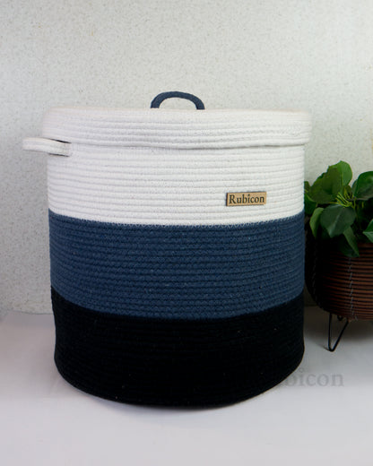 Triple Colour Basket with Lid