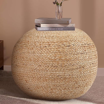 Natural Jute Pouf