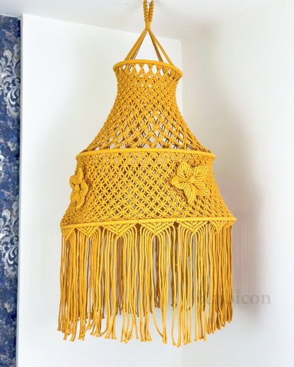 Macramé Hanging XL - Bright Yellow