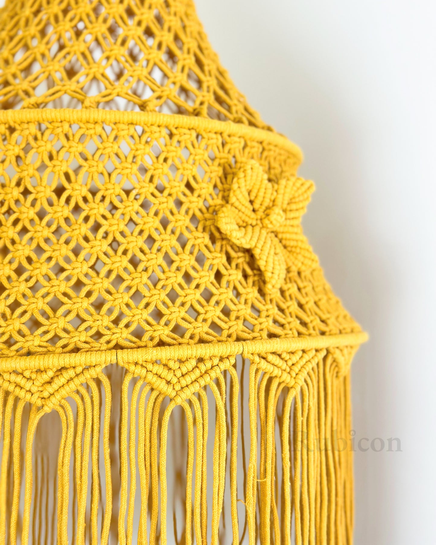 Macramé Hanging XL - Bright Yellow