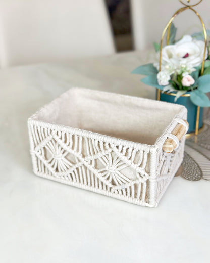 Macramé Shelf Basket