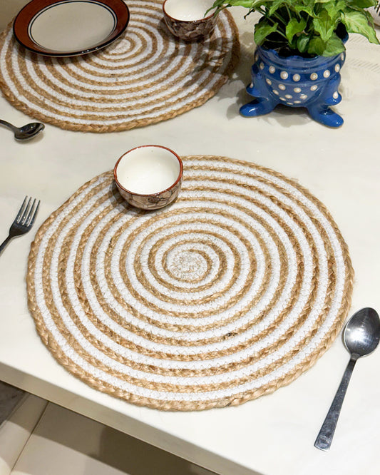 Natural Reversible Placemat Set