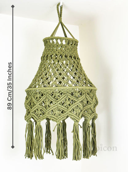 Macramé Hanging - Olive Green